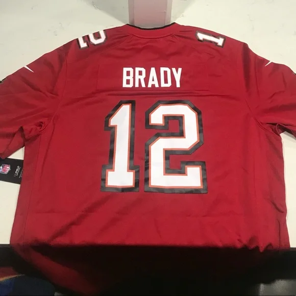 Men's Tampa Bay Buccaneers Tom Brady Nike Red Super BowlLV Bound Game Jersey